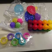 Fidget Toys Sensory Toys Set for Autism Kids Claming - 18 Pack Textured Soft Fidget Stress Toys for Students Anxiety Relief