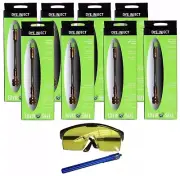 Refrigerant Leak Detector Dye Inject w/ Blacklight + Glasses (8 Pack)