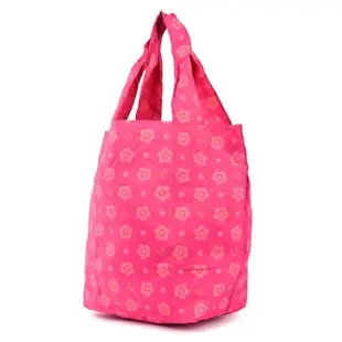 【Mary Quant 瑪莉官】經典小雛菊可水洗折疊環保購物袋(粉紅色)