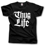 THUG LIFE HIP HOP RAP 2PAC TUPAC GANGSTA SPORTS 男士 T 恤熱門潮流 1