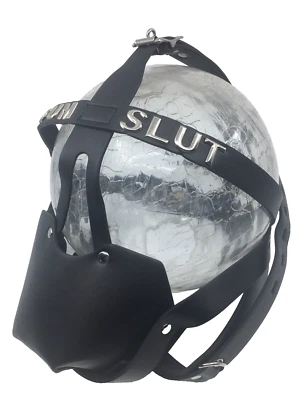 Lockable Bondage Kit Collar Gag Restraints Gimp Mask Sexy Fetish BDSM HOTWIFE