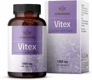 Vitex 100 Capsules 500 mg | Filled with Organic Vitex Berry | Chaste Tree |