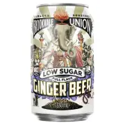 Brookvale Union Low Sugar Alcoholic Ginger Beer, Spicy & Smooth Finish, 4% ABV,