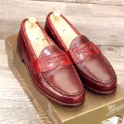 * NEW * $325 Allen Edmonds NEWCASTLE 9.5 E Brown / Mahogany * new Cedar Trees