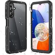 ShellBox Samsung A14 5g Case,Samsung Galaxy A14 5g Case IP68 Waterproof Dustproof Case and screen protector Full Body Sealed Underwater Protective Front and Back Cover for Samsung Galaxy A14 5g Black