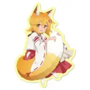 NEW The Helpful Fox Senko-san Cotton Shaped Towel Die-cut Towel Official Japan