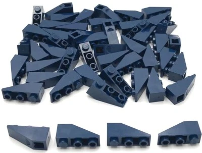 Lego 50 New Dark Blue Slope Sloped Inverted 33 3 x 1 Parts