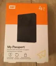 Wd 4tb my passport portable external hard drive