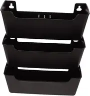 ROMISBABA Tidy Wall Mount File Box Mail Organizer Invoice Storage Document Rack Plastic Magazine Rack Wall Mail Holder Simple Design