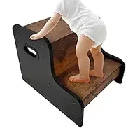 Toddler Step Stool - Portable Kitchen Steps Stepping Stool,Potty Stairs Compact Toilet Ladder for Home Living Room Bedroom