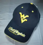 West Virginia Mountaineers Blue Hat Vintage Twins Enterprise NEW w/ Tag Adjust