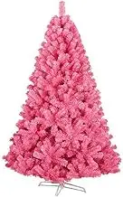 Ariv Pink Christmas Tree 1.2M/3.94ft Color Xmas Tree 218PVC Tips Metal Stand Frame Deco Family Store Hotel Home Party Holiday Decoration Ornaments