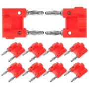 10 Pcs Parallel Banana Insert Speaker Plugs Connector Wire Connectors Audio