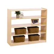 Jooyes 4 Shelf Wooden Storage Cabinet Open Back - H91cm - 100cm | bookshelf | 91cm