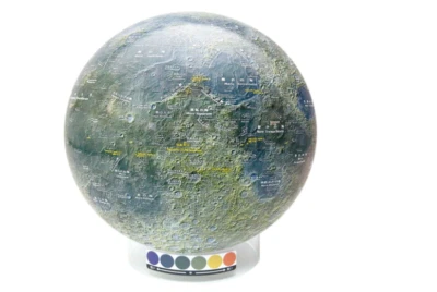 Watanabe Kyo-gu Seisakujo Gyroscopic KAGUYA Moon Globe made in Japan New Kaguya