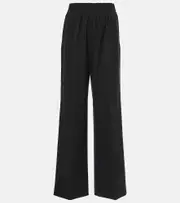 [Fforme] Fforme Maud cotton and linen wide-leg pants AU 8 black