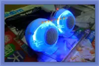 在飛比找Yahoo!奇摩拍賣優惠-☆楊梅高利汽車音響☆ 球型~霓虹燈感應式(藍光)高音喇叭，限