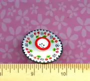 * * Dollhouse Miniature Sue's Handpainted Chip n Dip Platter White & Cherry #3