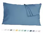 Pillow Cases, King Size Cotton Percale 2 Piece King 20"x40" Moonlight Blue