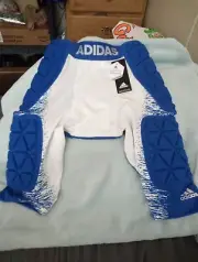 ADIDAS TECHFIT PADDED COMPRESSION Pants SPORTS ADULT SM. BLUE/WHITE NWT