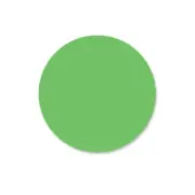 DayMark Day Mark 112317 Dura Mark 1 in Round Light Green Label