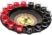Kisangel Gathering Roulette Board Shot Glasses Roulette Wheel Stylish Drinking Game Set
