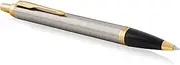 [PARKER] IM Ballpoint Pen, Brushed Metal with Medium Point Blue Ink Refill (1931670)