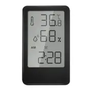 Digital Hygrometer Indoor Thermometer with Alarm Clock, Humidity