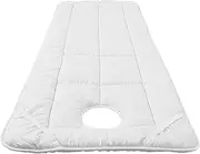 kokiya Beauty Salon Bed Thickened Cushion Mattress Anti Slip Beauty Bed Mat Massage Bed Pad with Hole, White