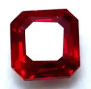 A+ Natural Red Ruby Mozambique Certified 9.50 Ct+ Asscher Cut Loose SG Gemstone