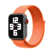 For Apple Watch Ultra,49-mm Case,Nylon Watch Band,Fastener,Orange