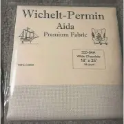 ChocoWhite Bliss: Permin Aida Premium Fabric - 16 Count, 18" x 25" for Exquisite