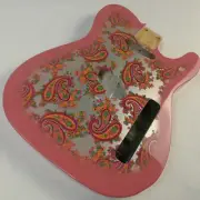 Vintage Tele Body 2pcs North American Alder Paisley W Clear Pickguard ≦5.0Lbs
