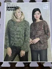 ARTFUL YARNS PORTRAIT: Two Knitting Patterns - Peplum Cardigan & Mesh pullover