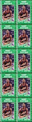 GARY PAYTON SONICS BASKETBALL LEGEND MINT VIGNETTE STAMP STRIP OF 10 #2