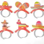 6pcs Comfortable Paper Hairbands Elastic Women Headbands Makeup Hair Rings