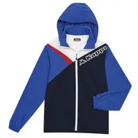 在飛比找森森購物網優惠-KAPPA義大利時尚單層風衣外套(可拆帽)~白 丈青閃耀藍 