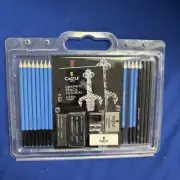 Castle Art Supplies Graphite Drawing Pencils and Sketch Set 23 Piece