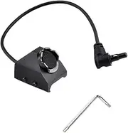 Tactical Pressure Switch with Crane Laser Plug for PEQ15/L3 Series Weapon Light and Tactical Flashlight, Aluminium Alloy Remote Pressure Switch for 20mm Picatinny Rail (Black)