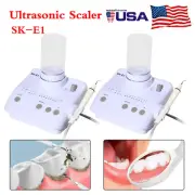 2 SKYSEA Dental Ultrasonic Scaler + Handpiece + 2*Bottles +Tips fit Cavitron EMS