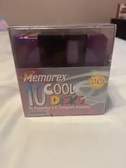 10 Pack Memorex 2HD 3.5" Computer Diskettes PC Format Cool Disks. Brand New.