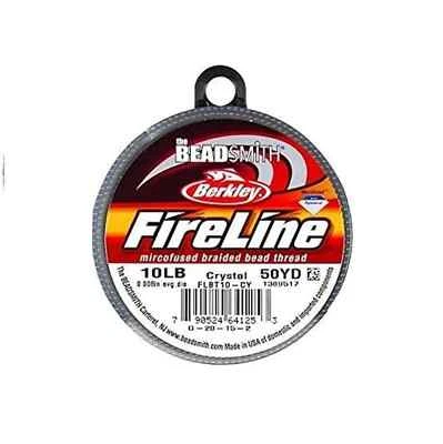 Berkley FireLine Braided Beading Thread 10-Pound Test Crystal 0.008" 0.20mm 50yd