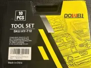 New DOWELL 10 Piece Small Tool Kit,Mini Portable Tool Set,Home Repair Hand Tool