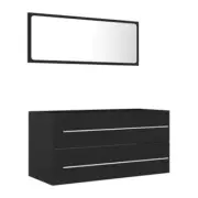 2 Piece Bathroom Furniture Set 90Cm Chipboard