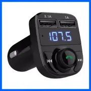 Car Charger Wireless Bluetooth FM Transmitter Hands-Free Calling Radio Receiver