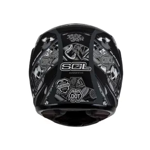 【SOL Helmets】SM-3可掀式安全帽 (惡天使_消光灰/銀) ｜ SOL安全帽官方商城