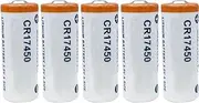 HOUYIBO 5PCS CR17450 3V 2200mAh with Long-Lasting Power Replacement Cell Non-Rechargeable Lithium Battery for Alarm System