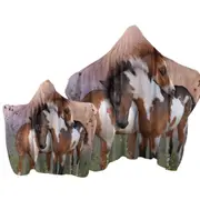 Horses Art Lovely Horses Towel with Hood