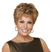 Raquel Welch Winner Short Pixie Layered Wig Ss17/23, Shaded Iced Latte Macchiato