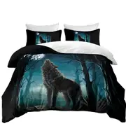 A Wolf Howls at a Moon Quilt Cover